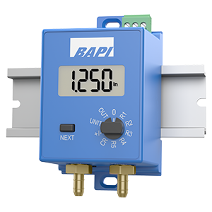 EZ Pressure Sensor Mounted on Din Rail