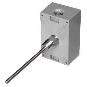 Immersion Sensor with Stainless Steel Fitting in a Weatherproof Enclosure