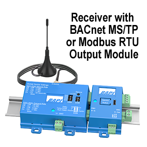Receiver with BACnet MS/TP or Modbus RTU Output Module