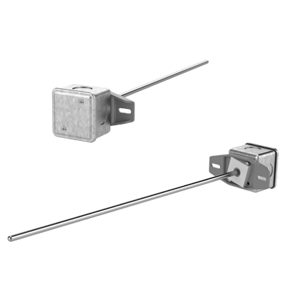 Duct Rigid Averaging Temperature Sensor with a Junction Box Enclosure