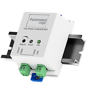 VC350A-EZ Voltage Converter Mounted on Din Rail