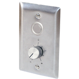 WallPlate with Rotary Setpoint and Low Profile Override