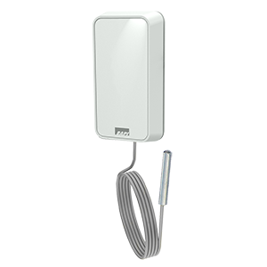 Wireless White BAPI-Stat "Quantum Slim" Temperature Sensor with Remote Probe